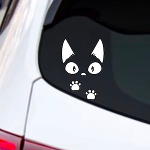 Black Cat Toe Beans Decal Car Truck Laptop Tumbler Cooler Hardhat