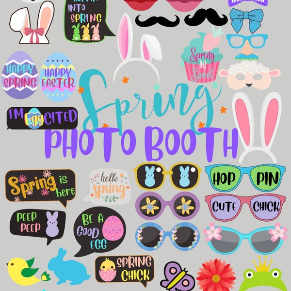 Spring/Easter Photo Booth Props