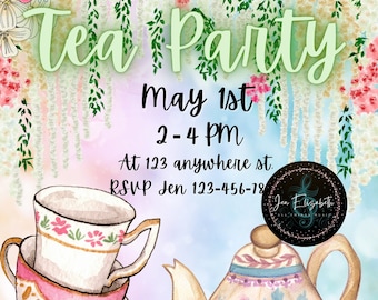 Tea Party Invitation Template