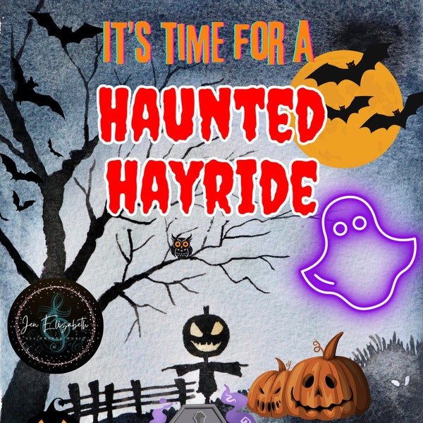 Haunted Hayride Invitation Template