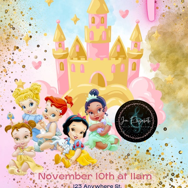 Little Princess Birthday Invitation Template