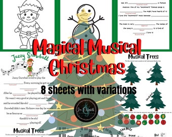 Magical Musical Christmas- Set of 8 sheets