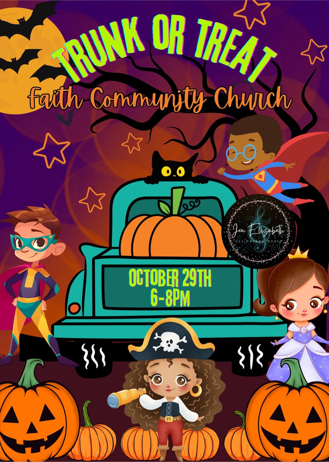 Trunk or Treat Invitation Template Etsy