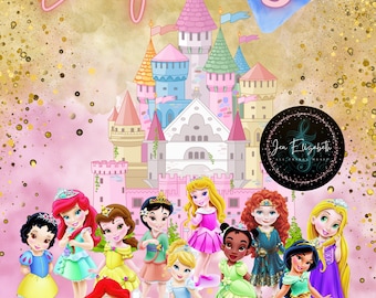 Young Princess Birthday Invitation Template, Princess Birthday, Princess Party, Printable Princess Invitation, Editable Princess Invitation