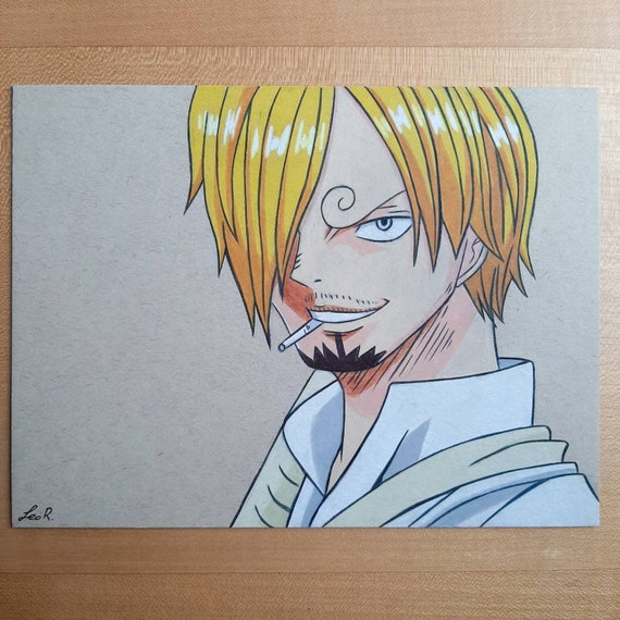 Vinsmoke Sanji One Piece Original Drawing Etsy Vinsmoke Sanji One Piece Original Drawing Etsy