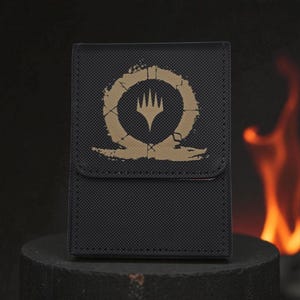 Kratos, God of War - Deck Box MTG Universe Beyond Card Organizer | Custom Engraved TCG Deck Holder