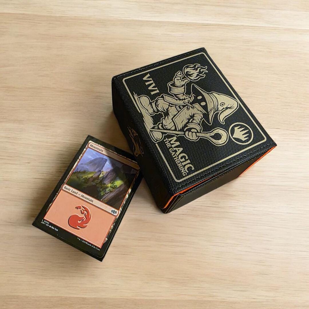 Vivi Final Fantasy IX MTG Deck Box | Universe Beyond | Holds 100+