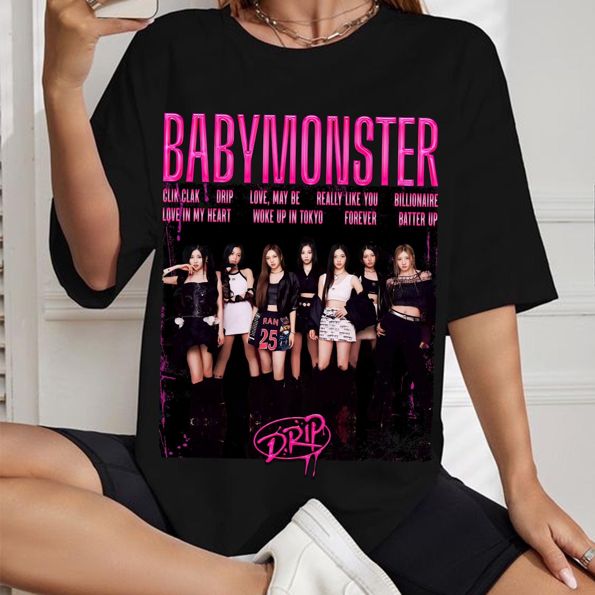 Babymonster Drip Album Graphic Sweatshirt, Love Maybe Shirt Babymonster Drip Album Graphic Sweatshirt, Love Maybe Shirt