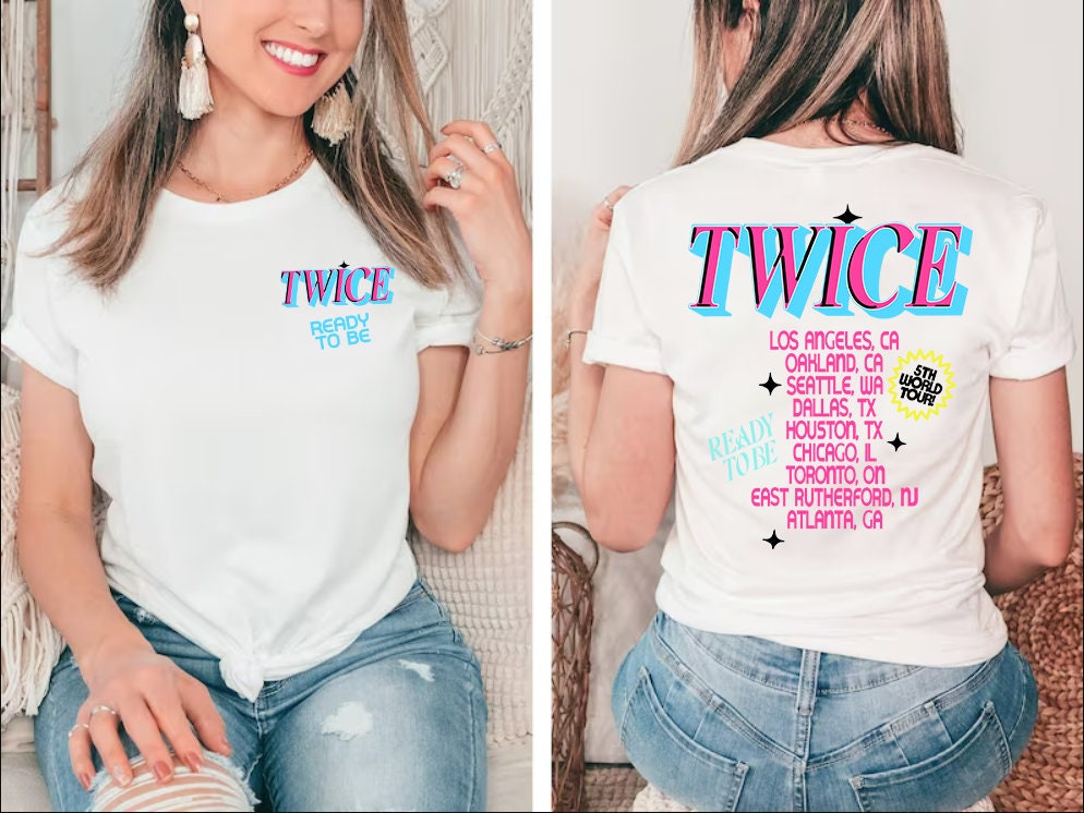 Amazon.com: YJYP Kpop Twice Shirts 5th Word Tour Shirt Tzuyu
