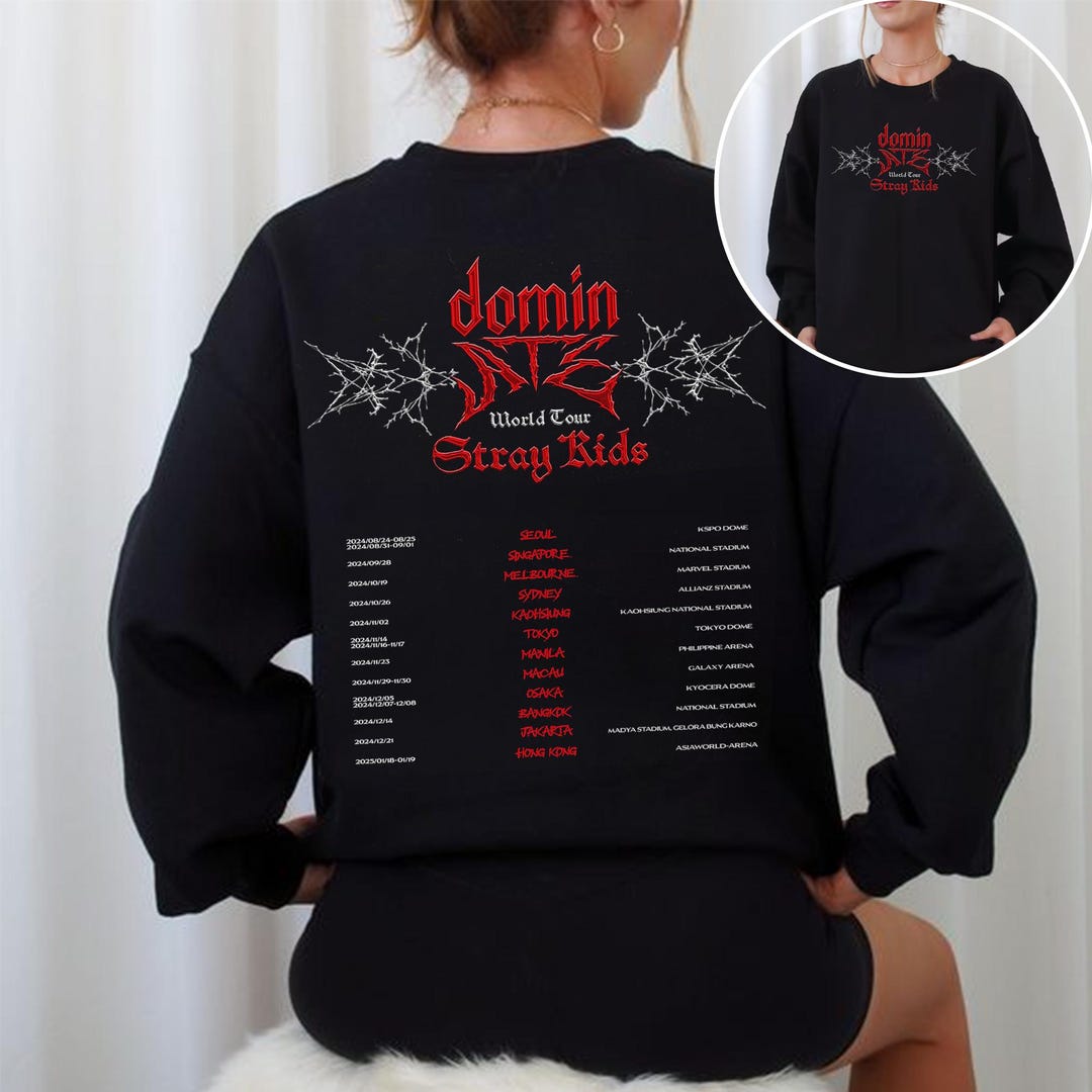 Stray Kids Dominate World Tour 2024 Sweatshirt, Stray Kids ATE Album Shirt, Stray Kids Chkchkboom Shirt, Bang Chan, Lee Know, Changbin - Etsy Stray Kids Dominate World Tour 2024 Sweatshirt, Stray Kids ATE Album Shirt, Stray Kids Chkchkboom Shirt, Bang Chan, Lee Know, Changbin - Etsy