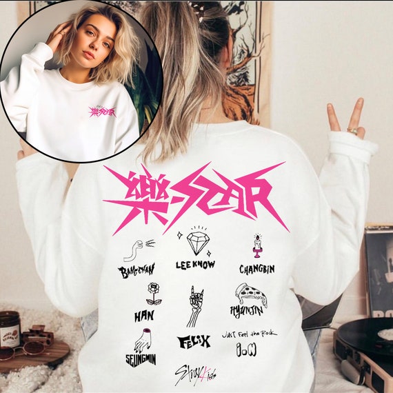 Stray Kids ROCK-STAR Album Sweatshirt, Stray Kids 樂-STAR Shirt, Stray Kids  Skz Tee, Skz Rock Star Shirt, Bang Chan, Lee Know, Changbin, Han 