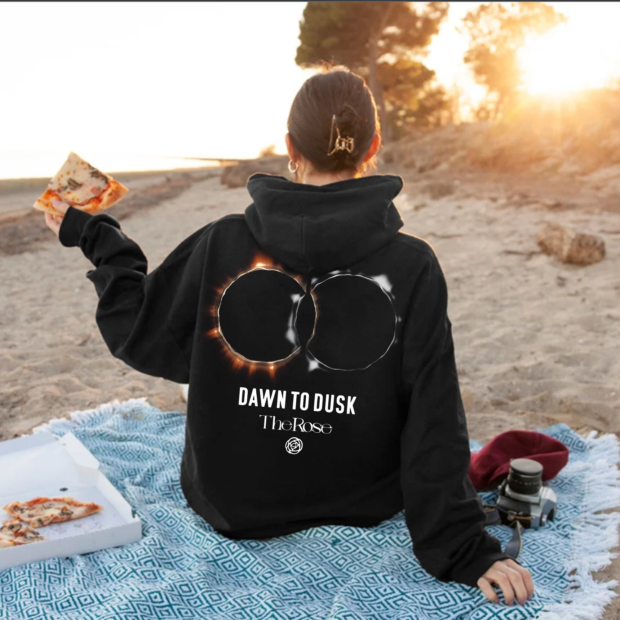 Dual roses hoodie hotsell