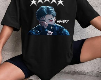 Bangchan Straykids 5 Star T-shirt, Bangchan What Shirt, Bang Chan, Lee Know, Changbin, Hyunjin, Han, Felix, Seungmin, I.N Shirt, S-Class