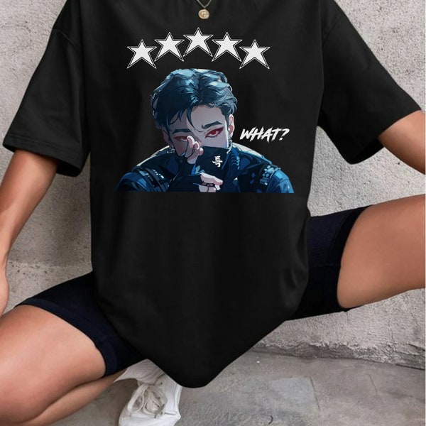 Bangchan Straykids 5 Star T-shirt, Bangchan What Shirt, Bang Chan, Lee Know, Changbin, Hyunjin, Han, Felix, Seungmin, I.N Shirt, S-Class