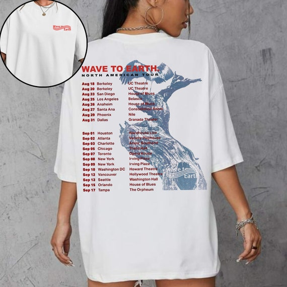 Wave To Earth North America Tour T-Shirt, Wave To Earth Tour 2023 