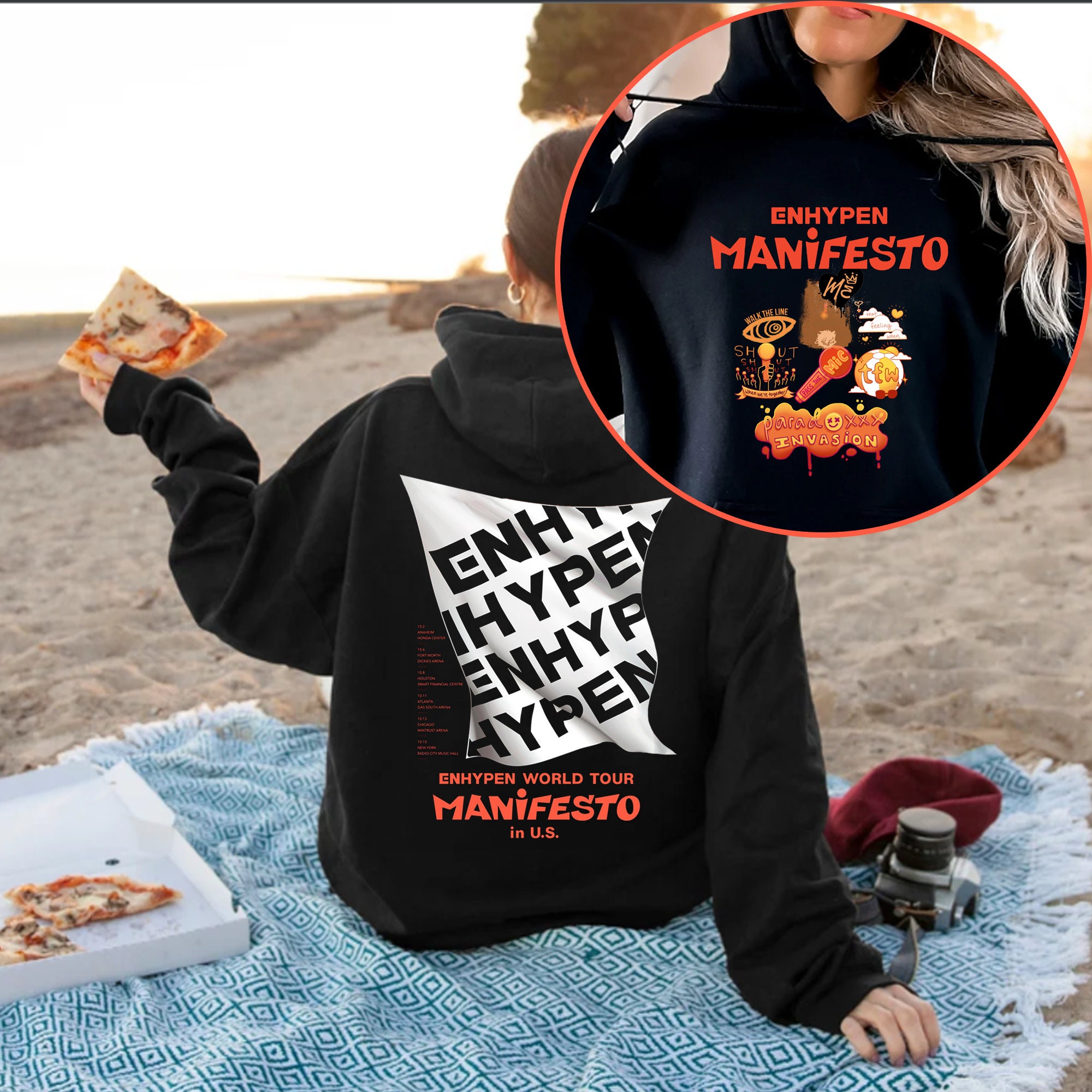 ENHYPEN Manifesto 2022 World Tour Hoodie Manifesto Tour 2022 - Etsy