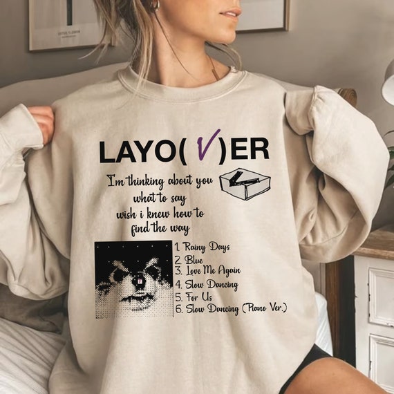 Layover V Sweatshirt, Layover Album Track Shirt, Kim Taehyung