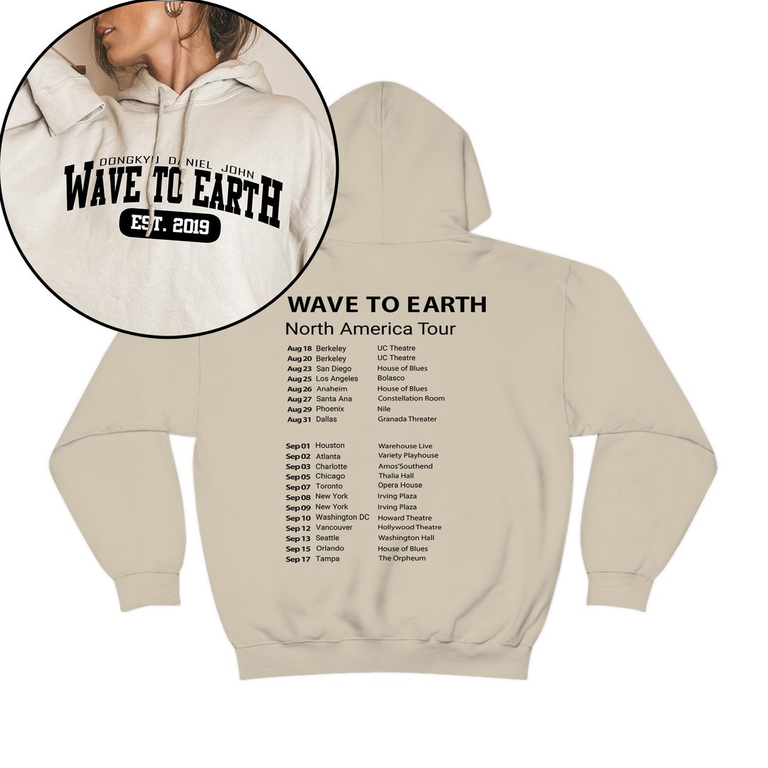 Wave to Earth North America Tour Hoodie, Wave to Earth Tour 2023 Shirt