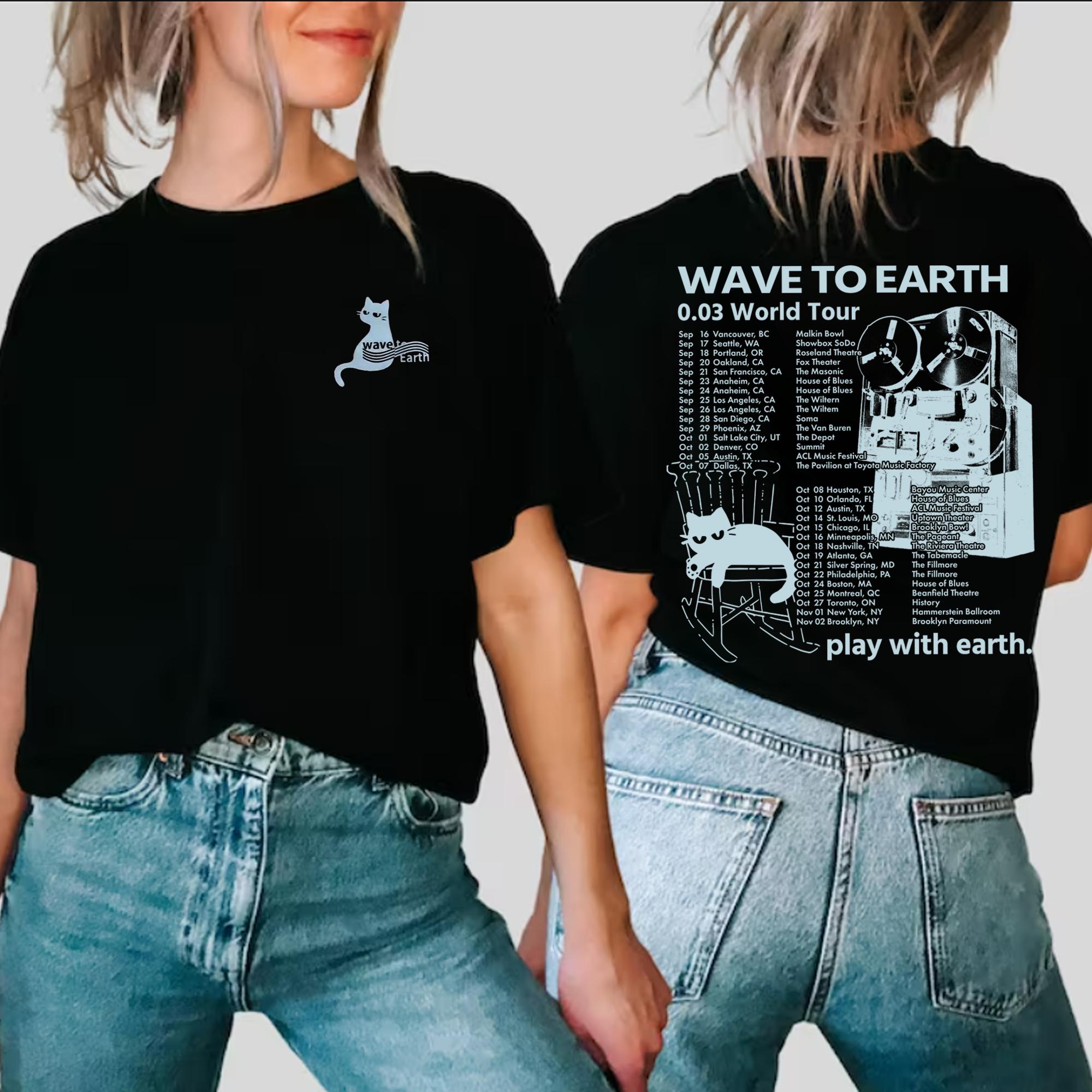Wave to Earth 0.03 Tour 2024 T-shirt, Wave to Earth Kpop Wave to Earth 0.03 Tour 2024 T-shirt, Wave to Earth Kpop