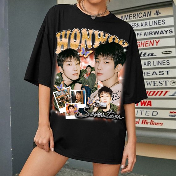 Wonwoo Seventeen T-shirt, Seventeen Members Shirt, Nanatour With 