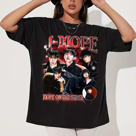 Retro J-hope Hope on the Stage Tour T-shirt, Hope on the Retro J-hope Hope on the Stage Tour T-shirt, Hope on the
