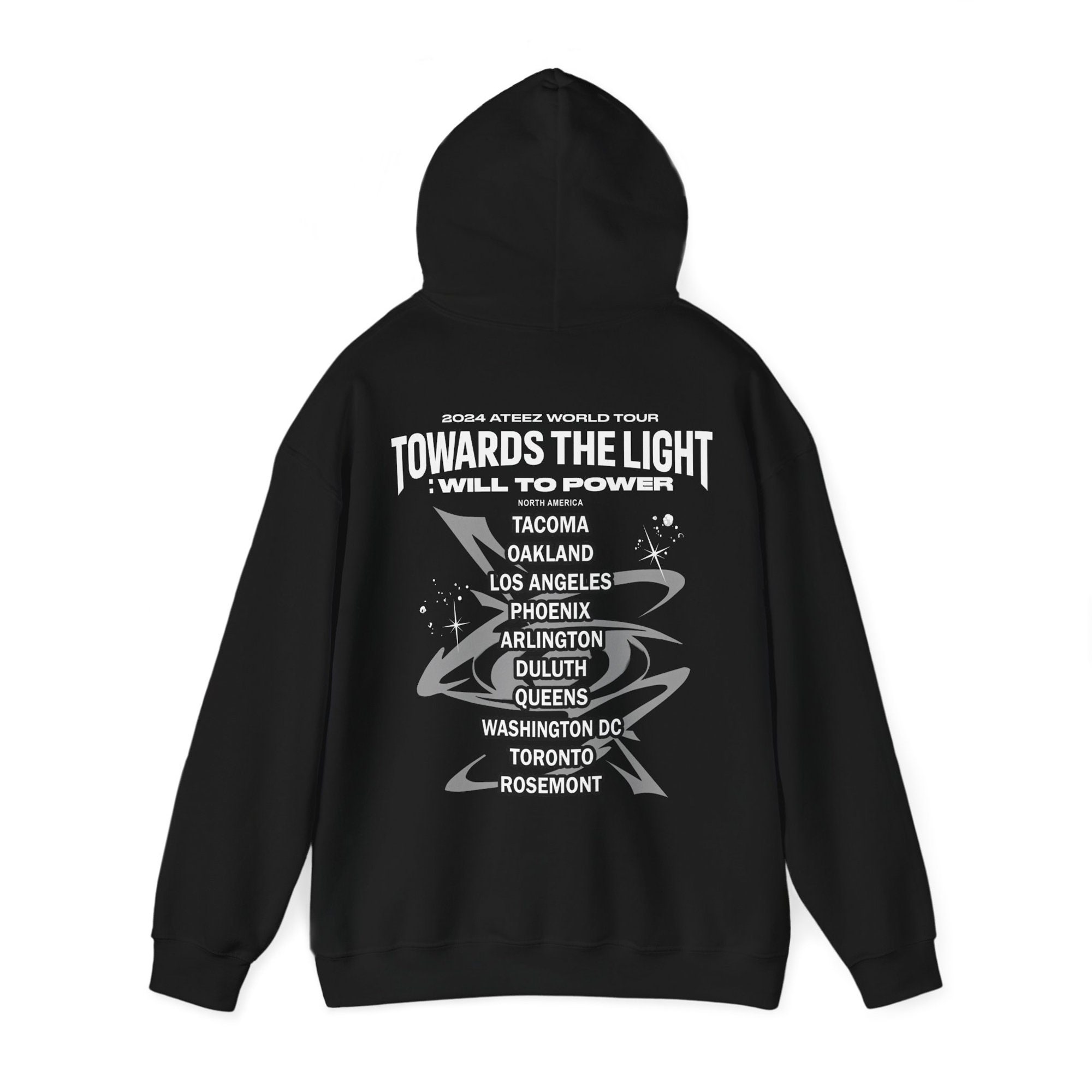 Korean Group Ateez 2024 World Tour Zipper zip up hoodie