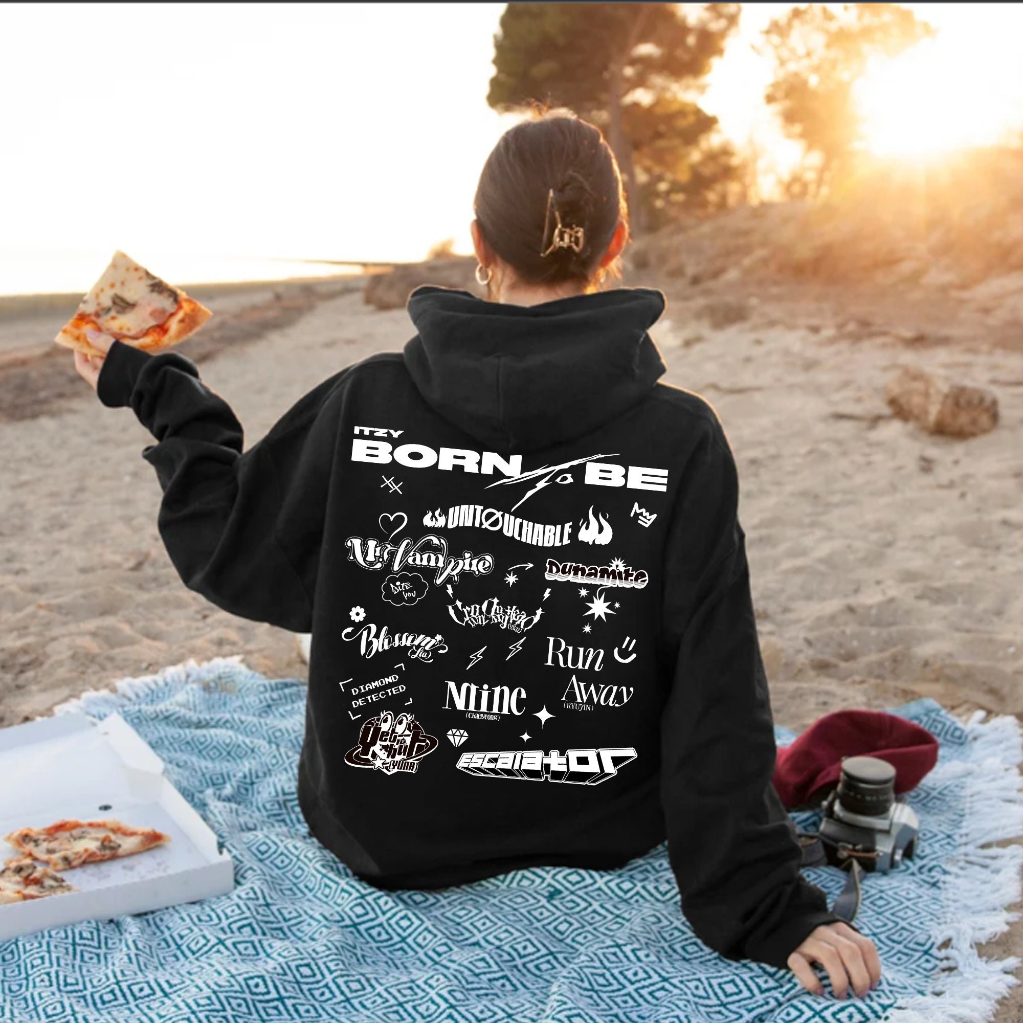 Itzy Born to Be Album Tracklist Hoodie, ITZY 2nd World Tour Itzy Born to Be Album Tracklist Hoodie, ITZY 2nd World Tour