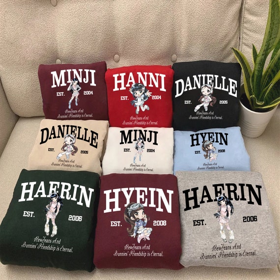 Newjeans Members Sweatshirt, Newjeans Bunnies Camp T-shirt 