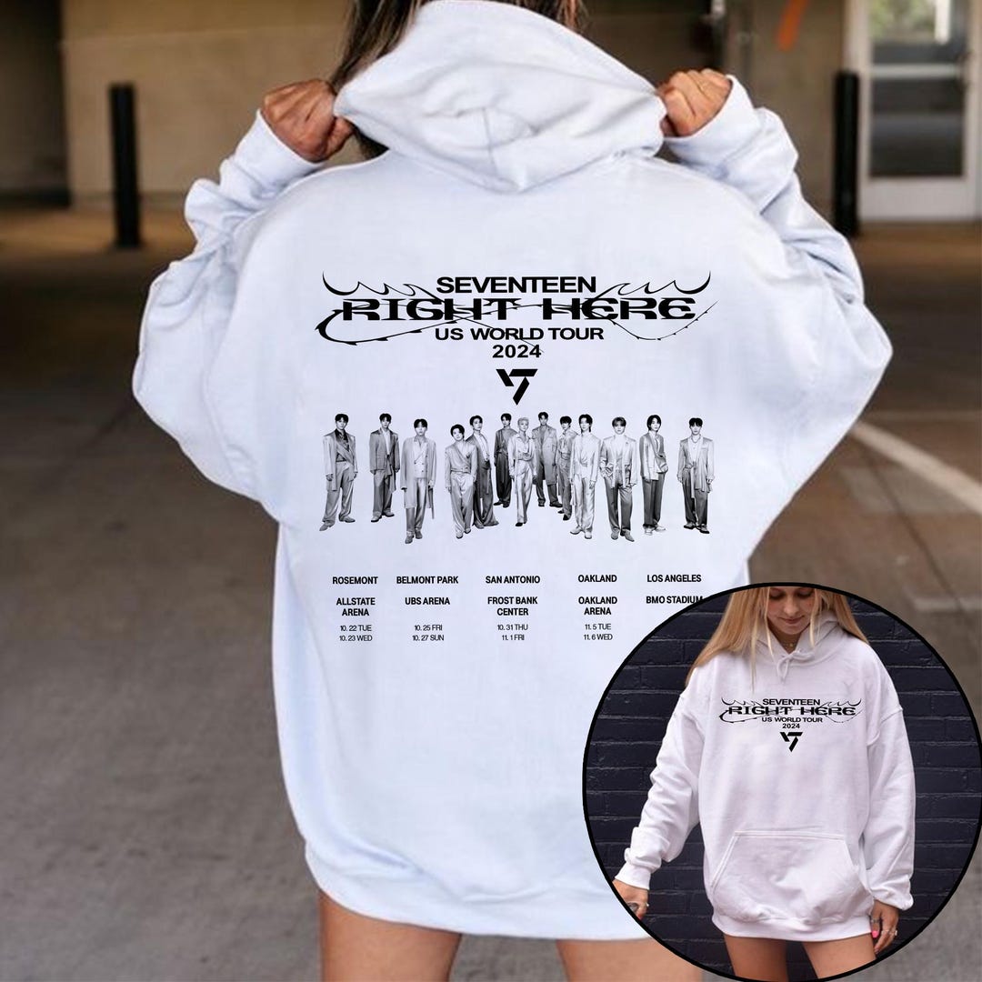 Seventeen Right Here World Tour Hoodie, Seventeen 17 is Right Here Album Shirt, Seventeen Members Shirt, Nanatour With Seventeen Sweater Tee - Etsy Seventeen Right Here World Tour Hoodie, Seventeen 17 is Right Here Album Shirt, Seventeen Members Shirt, Nanatour With Seventeen Sweater Tee - Etsy