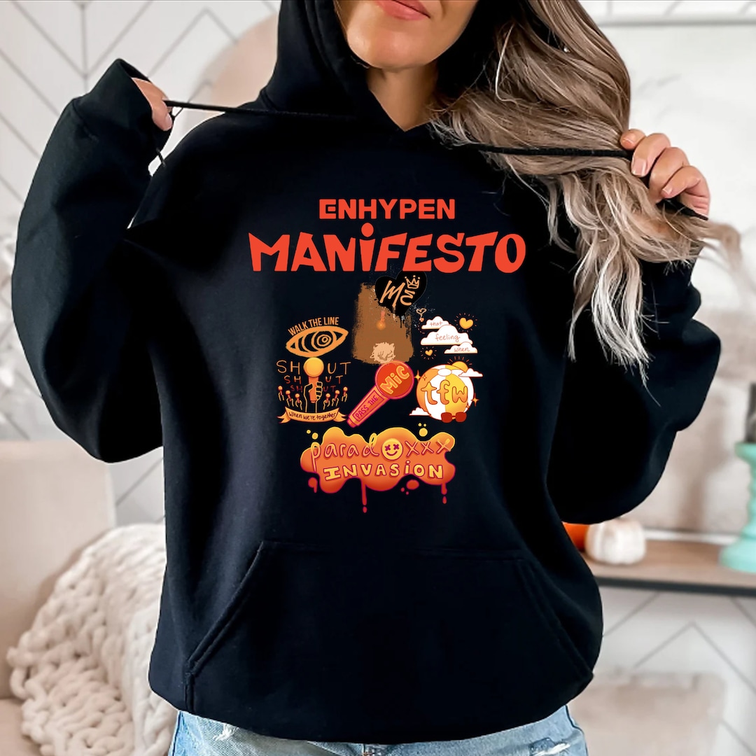 ENHYPEN Manifesto 2022 World Tour Hoodie, Manifesto Tour 2022 ...