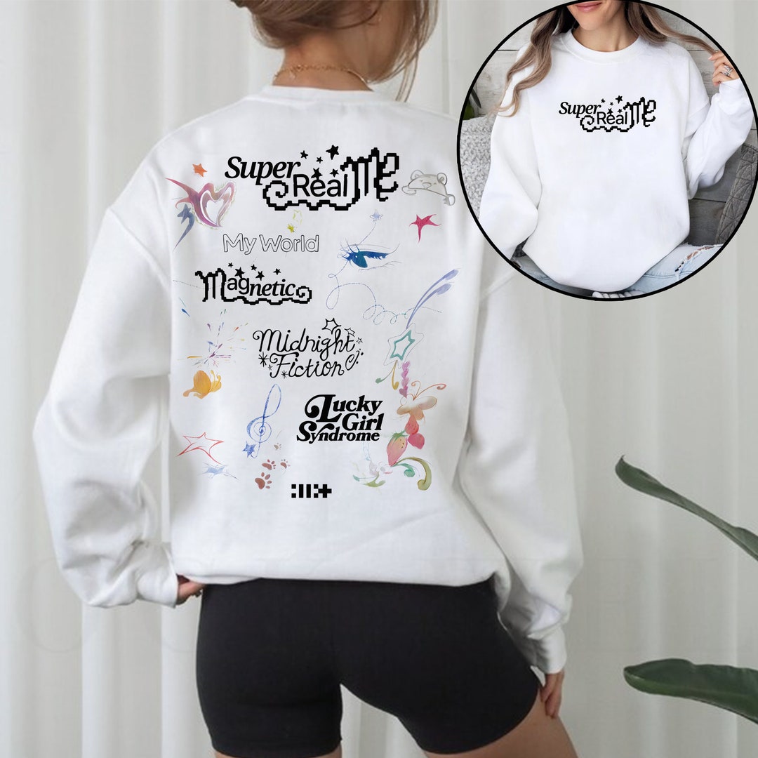 ILLIT Super Real Me Album Tracklist Sweatshirt, ILLIT Members Shirt