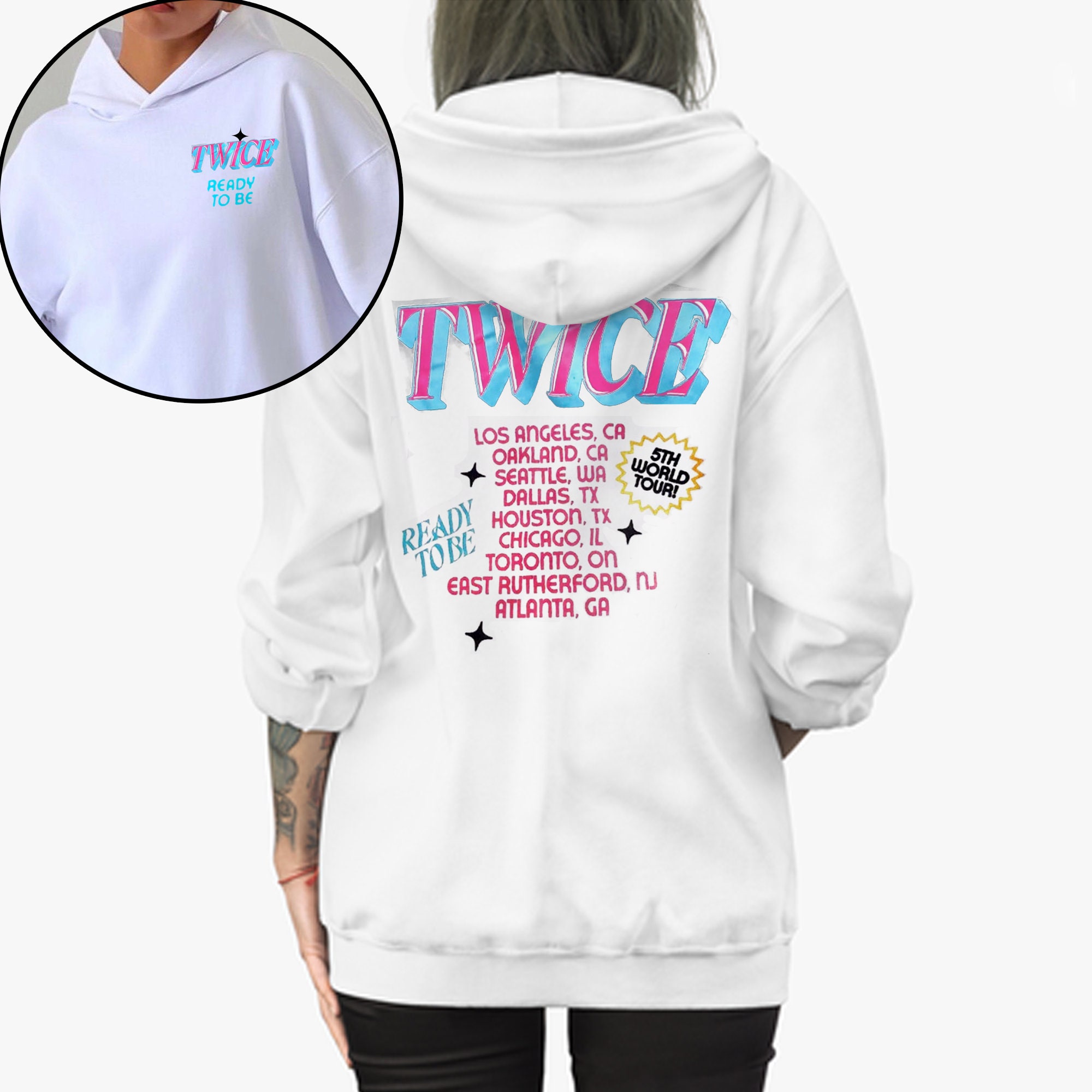 Twice Ready to Be Tour 2023 Hoodie, Twice 5th World Tour Shirt, Twice Kpop Shirt, Twice Jihyo, Nayeon, Momo, Sana, Mina, Tzuyu, Kpop Merch - Etsy Twice Ready to Be Tour 2023 Hoodie, Twice 5th World Tour Shirt, Twice Kpop Shirt, Twice Jihyo, Nayeon, Momo, Sana, Mina, Tzuyu, Kpop Merch - Etsy