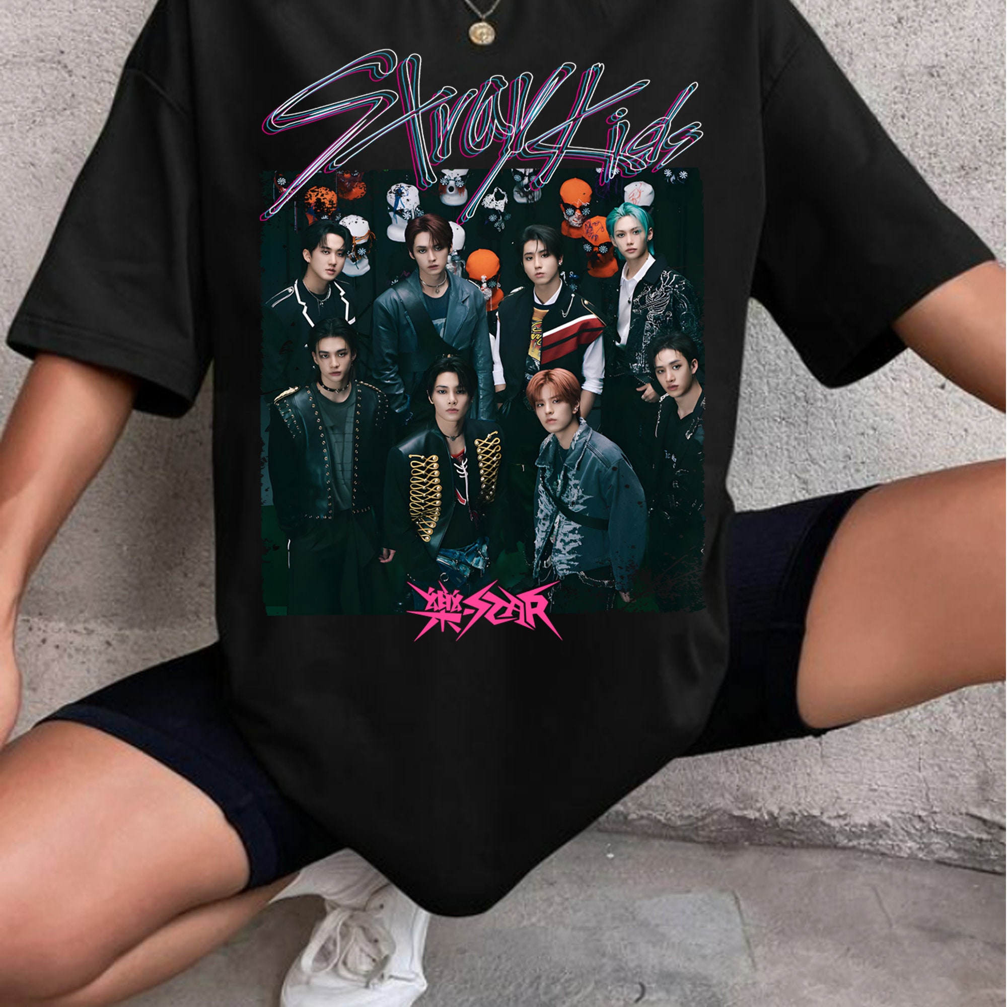 Stray Kids ROCK-STAR Album Sweatshirt, Stray Kids 樂-STAR Shirt, Stray Kids  Skz Tee, Skz Rock Star Shirt, Bang Chan, Lee Know, Changbin, Han 