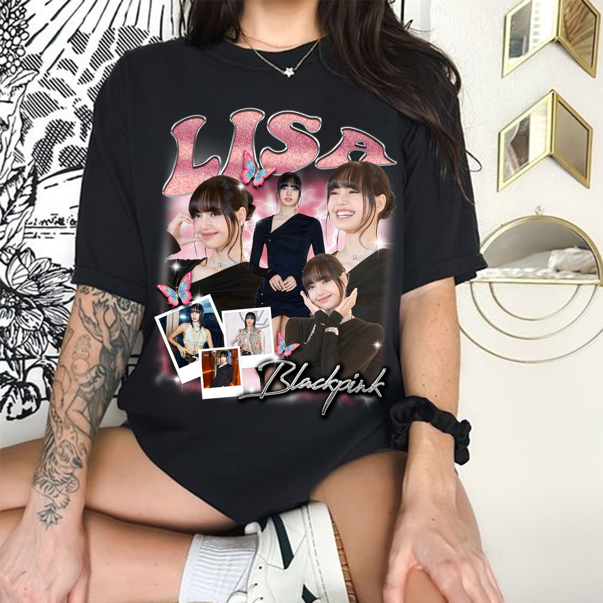 Art Graphic Blackpinks T Shirt For Men Women Art Graphic Blackpinks T Shirt For Men Women