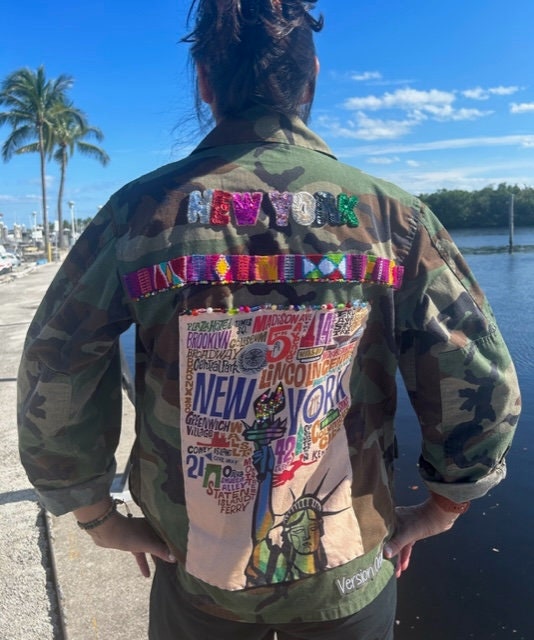 Upcycled LV Stud Army Camo Jacket 12 – PCH The Label