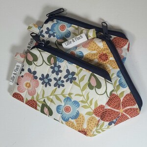 Change Purse, zipper pouch, small card holder wallet, gift card holder, card wallet pouch, keychain pouch, Mini clutch wallet keychain,