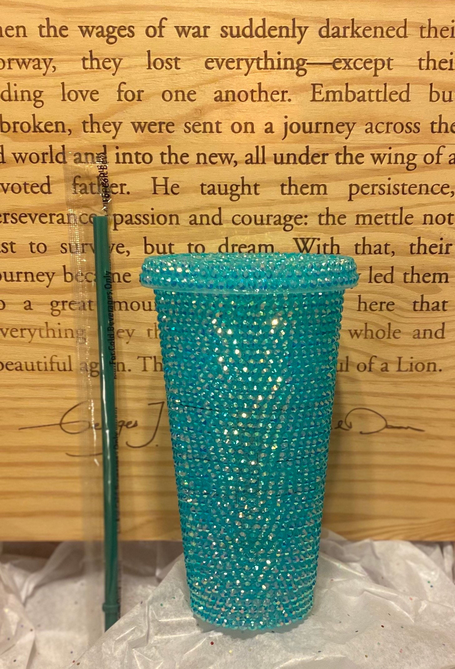 Blue Rhinestone Starbucks Reusable 24oz Cold Cup - Etsy