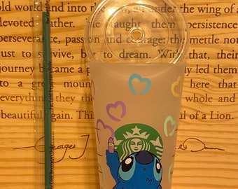 Stitch Starbucks Venti Cold Cup: 24oz Reusable Iced Coffee Cup