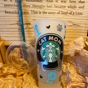 Cat Mom Cold Cup | Cold Cup | Starbucks Cup | Starbucks Cold Cup | Iced Coffee