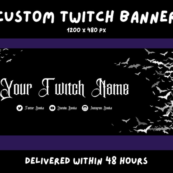 Streamer Banner Etsy