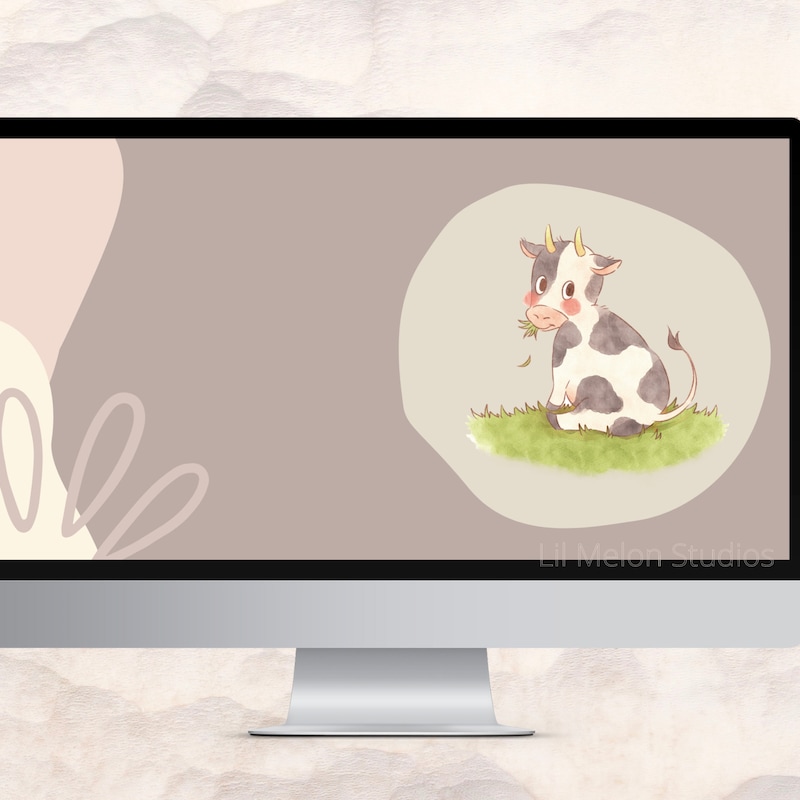 Cow Print Laptop Wallpaper - Etsy