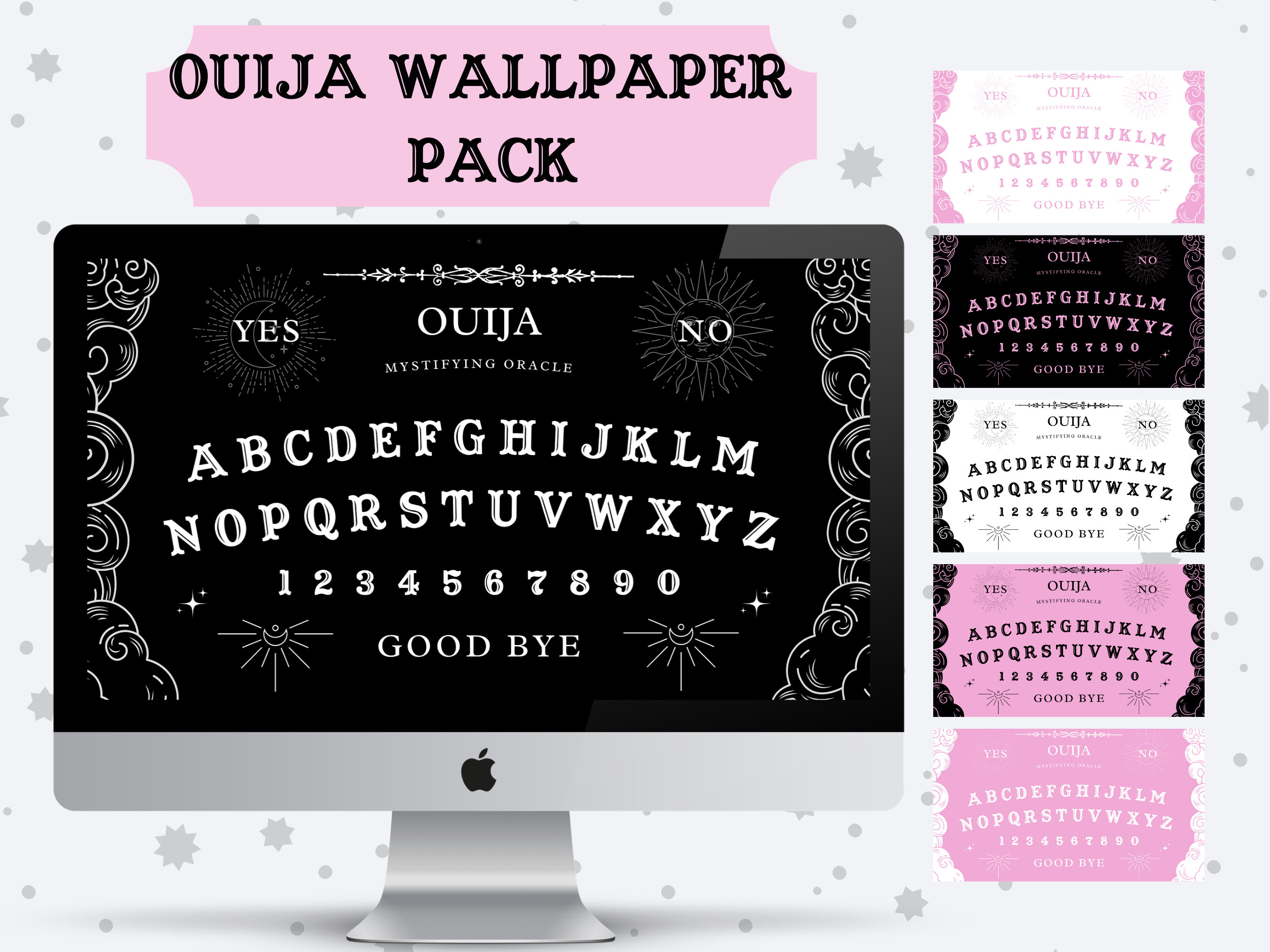 Desktop Wallpaper, Ouija PC Wallpaper, Witch PC Wallpaper, Goth