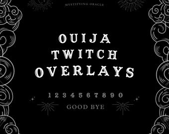 Spooky Twitch Overlay, Ouija Overlay, Twitch Stream Overlay Pack, Twitch Panels, Animated Twitch Overlay, Twitch Panels, Twitch Banner