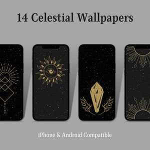 Celestial Phone Wallpaper Pack: Astrology, Zodiac (Digital Download)