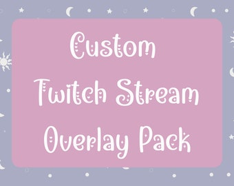 Custom Twitch Overlay Package — 4 Unique 1920×1080 Layouts (Made-to-Order)