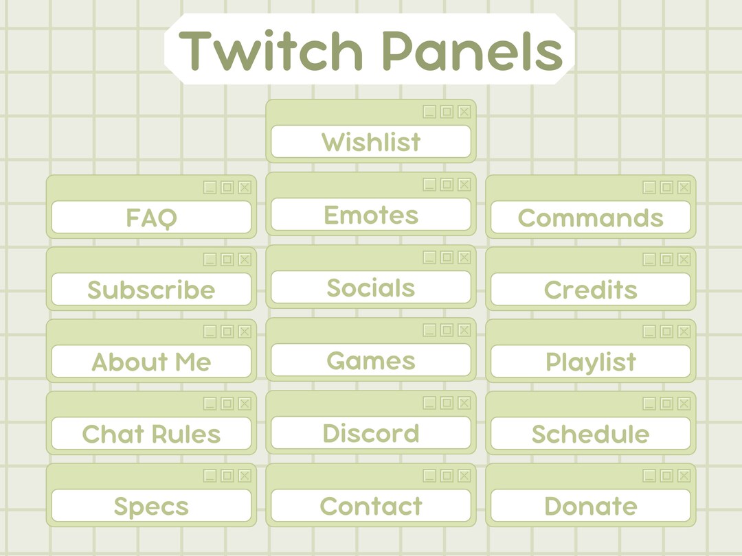 Twitch Panels, Green About Me Panels, Twitch Profile Panel, Twitch ...