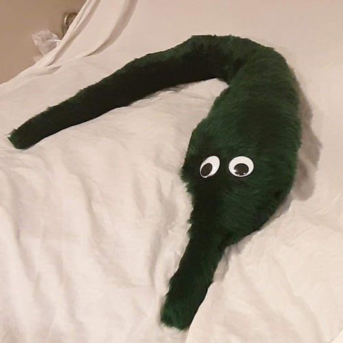 Giant Worm On String Plushie, 150cm, 5ft, Cuddly and Fluffy