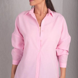 Thomas PINK Jermyn Street London Men Pink Casual Dress Shirt Size XXL Logo