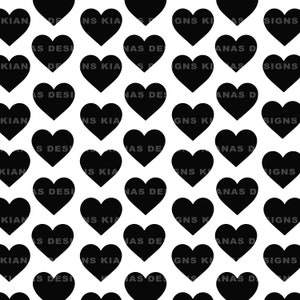 Hartafdrukpatroonbestanden | Gesneden / Valentijnsdag / Naadloos / Clip Art / Vinyl / Cricut SVG JPEG PNG / Instant Download / Beker / Silhouet