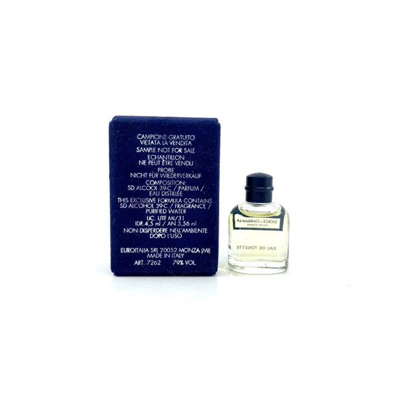 DOLCE GABBANA Pour Homme Miniatura De Perfume - Etsy DOLCE GABBANA Pour Homme Miniatura De Perfume - Etsy